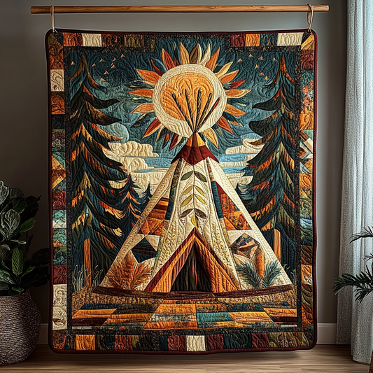 Boho Chic Quilted Blanket