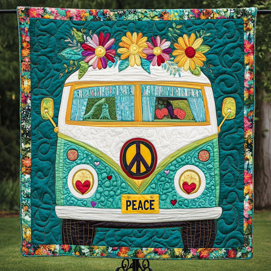 Boho Roadtrip Quilted Blanket