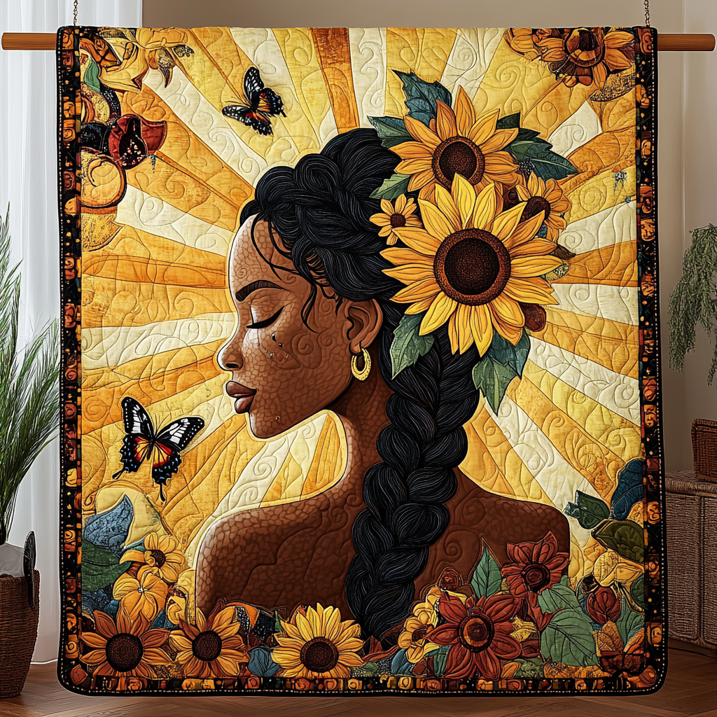 Bold Beauty Quilted Blanket