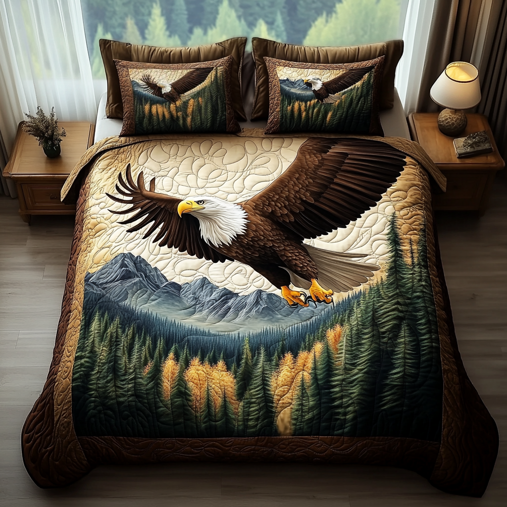 Bold Soar 3-Piece Quilted Bedding Set