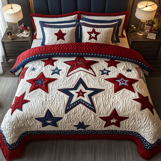 Bold Stripes 3-Piece Quilted Bedding Set