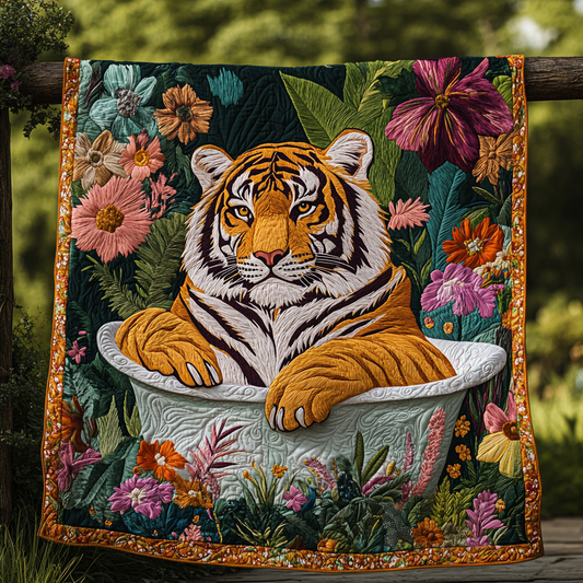 Bold and Untamed Quilted Blanket