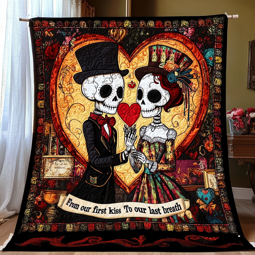 Bone to Be Together Quilted Blanket