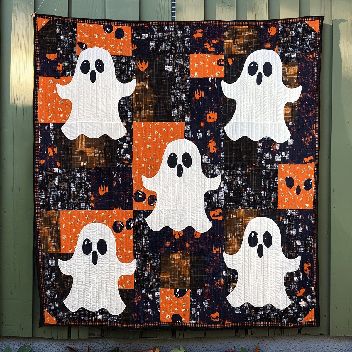 Boo-tiful Ghosts Quilted Blanket