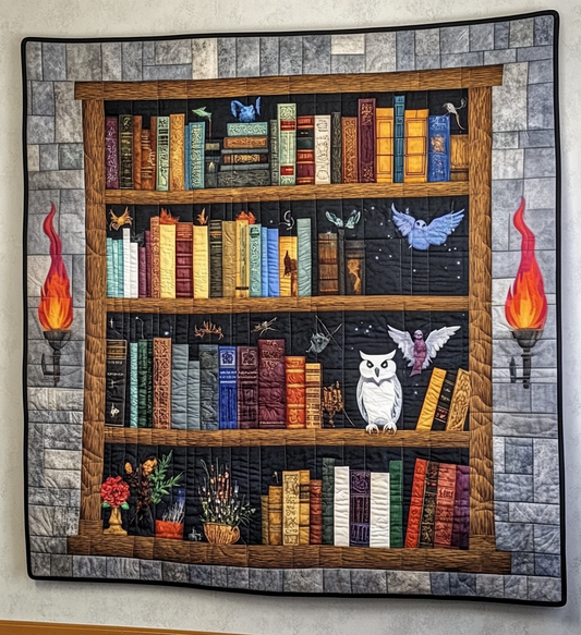 Book Chamber Quilted Blanket