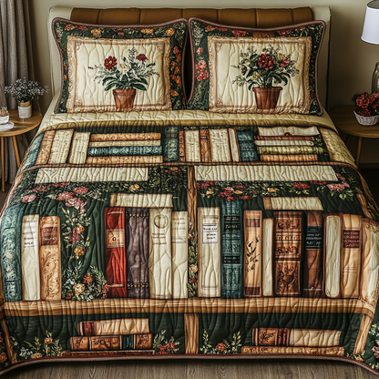 Book Nook 3-Piece Quilted Bedding Set
