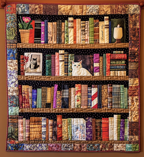 Bookish Bliss Quilted Blanket