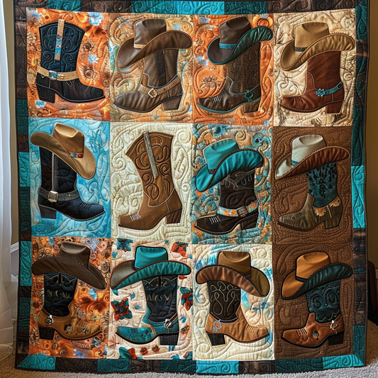 Boots & Hats Heritage Quilted Blanket