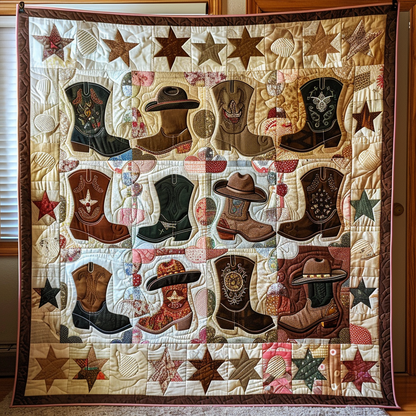 Boots & Spurs Quilted Blanket