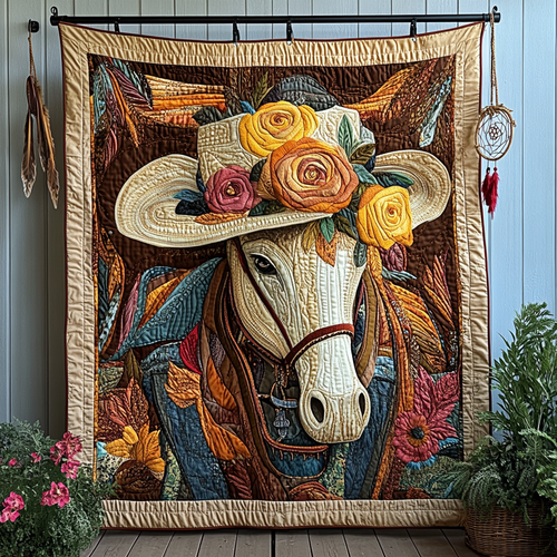 Boots and Spurs Quilted Blanket