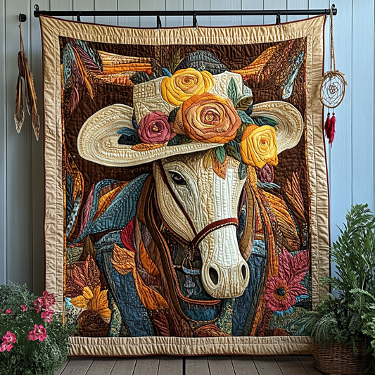 Boots and Spurs Quilted Blanket