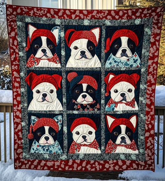 Boston Snuggles Quilted Blanket