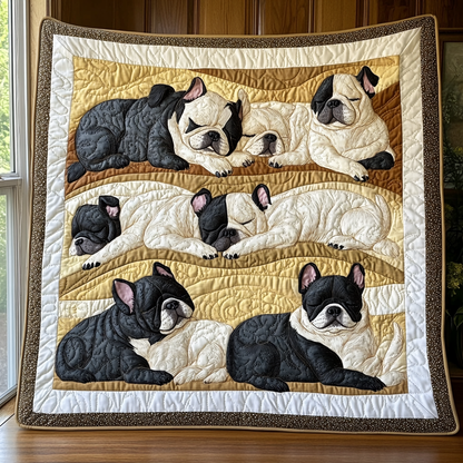 Boulevard Bulldog Quilted Blanket