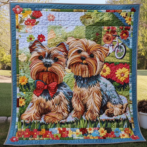 Bowtie Buddies Quilted Blanket