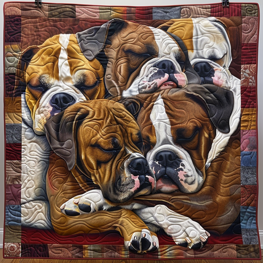 Boxer Bliss Quilted Blanket