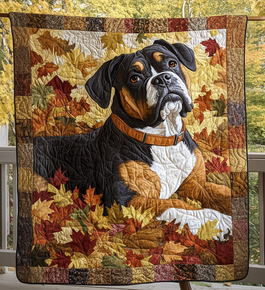 Boxer Dog Rest Quilted Blanket