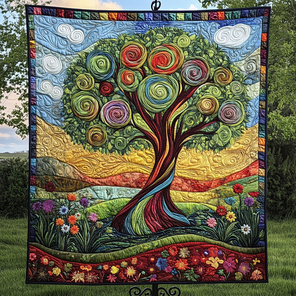 Branches of Hope Quilted Blanket