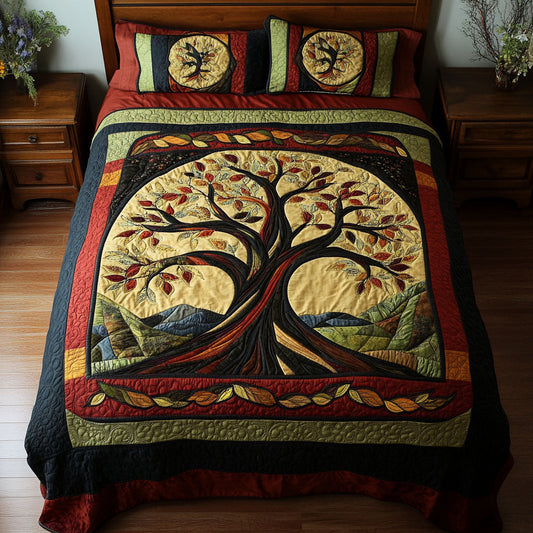Branches of Legacy 3-Piece Quilted Bedding Set