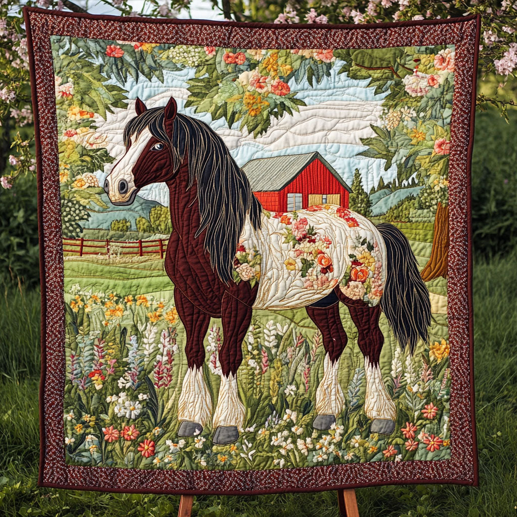 Braveheart Clydesdale Quilted Blanket