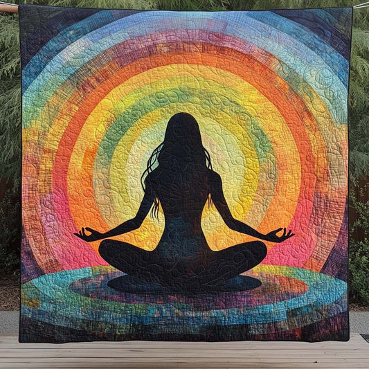 Breathe Deep Quilted Blanket