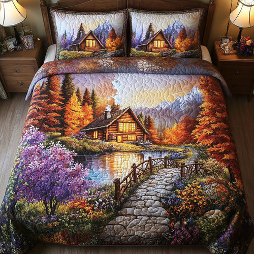 Bridge to Cabin 3-Piece Quilted Bedding Set
