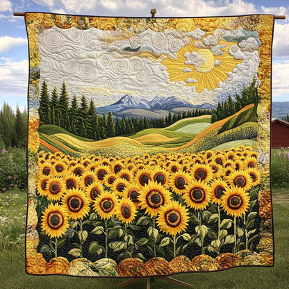 Bright Bloom Quilted Blanket