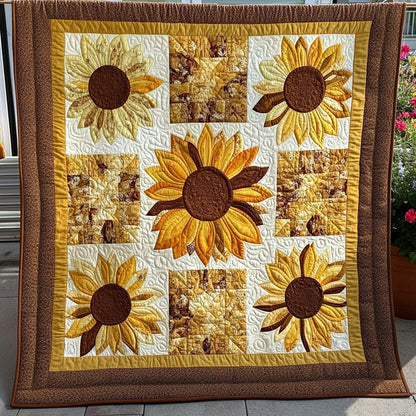 Bright Horizon Quilted Blanket