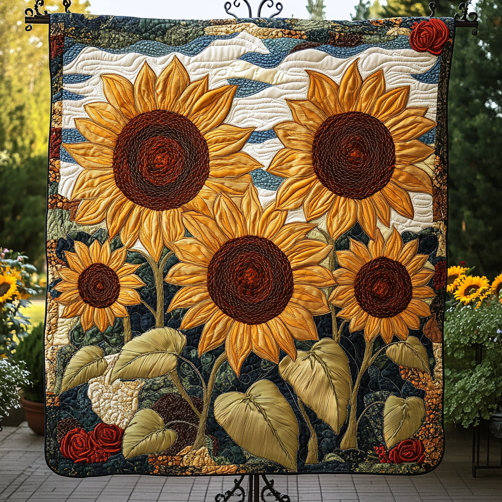 Bright Horizons Quilted Blanket
