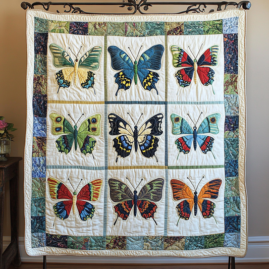 Bright Wings Quilted Blanket