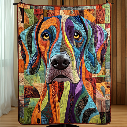 Brushstroke Bark Quilted Blanket