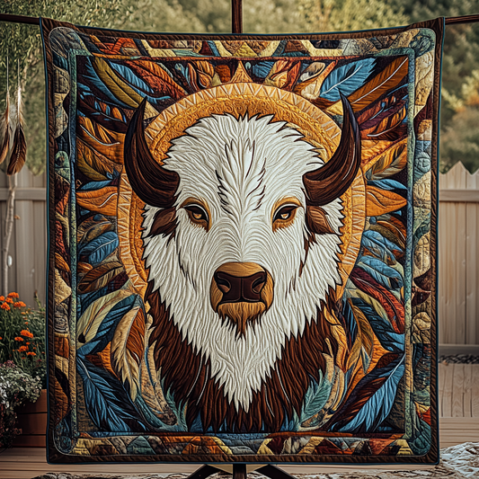 Buffalo Dreaming Quilted Blanket