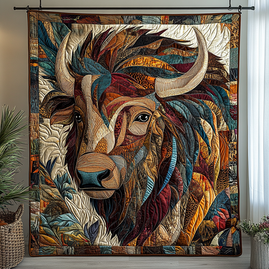 Buffalo Wanderer Quilted Blanket