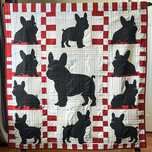 Bulldog Bliss Quilted Blanket