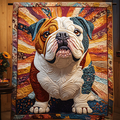 Bulldog Spirit Quilted Blanket