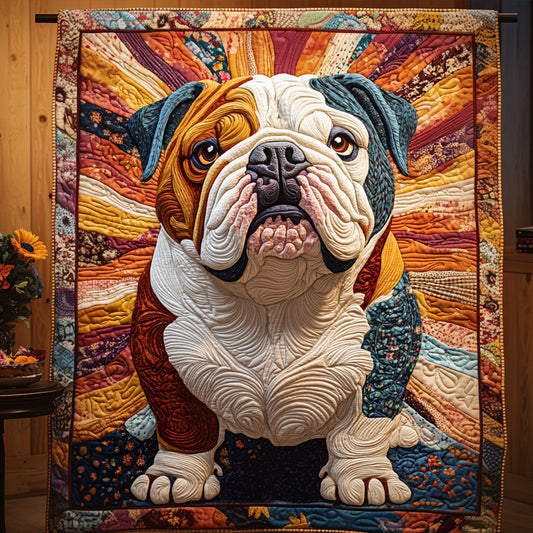 Bulldog Spirit Quilted Blanket