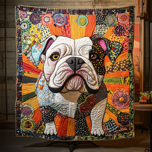 Bulldog Stomp Quilted Blanket