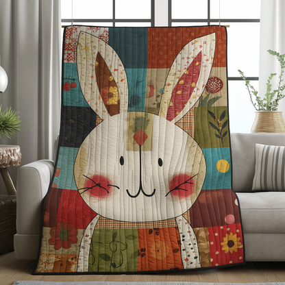 Bunny Patchwork Adventure Quilted Blanket