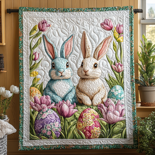 Bunny Trail Quilted Blanket
