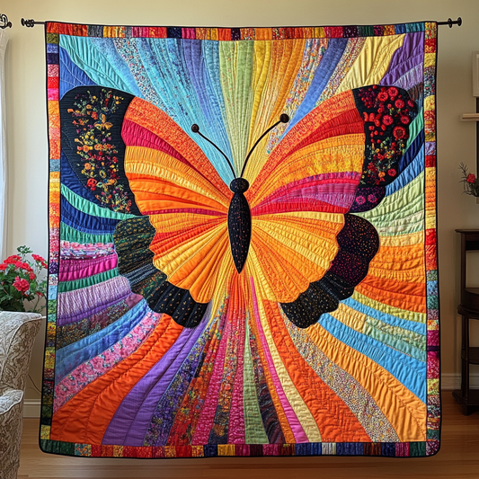 Butterfly Bliss Quilted Blanket