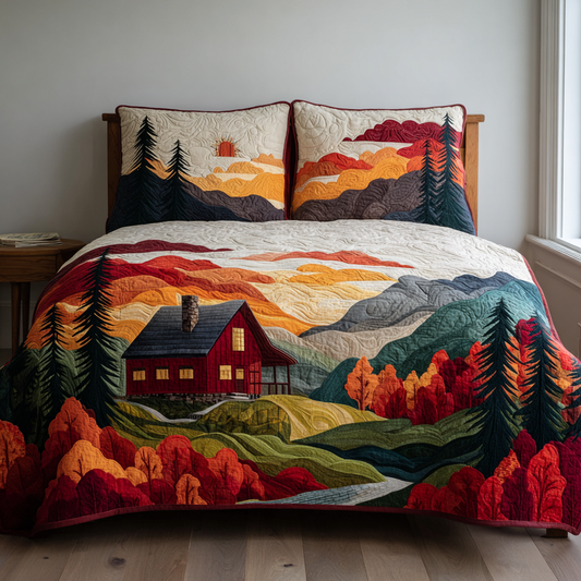 Cabin Calm 3-Piece Quilted Bedding Set