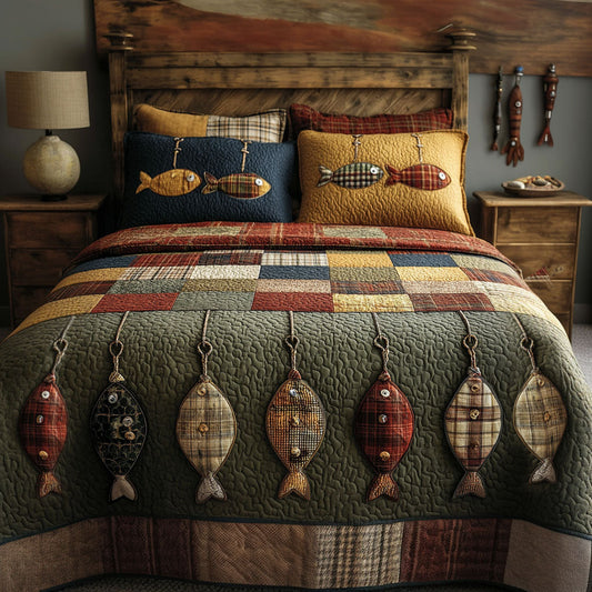 Cabin by the Bend 3-Piece Quilted Bedding Set