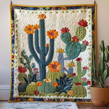 Cactus Quilted Blanket