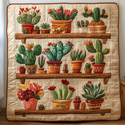 Cactus Collection Quilted Blanket