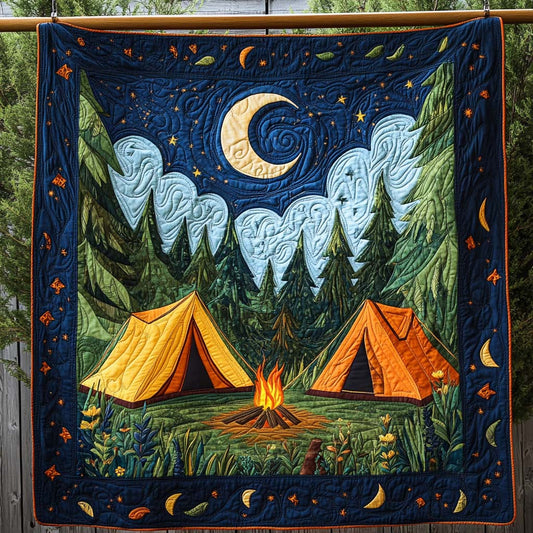 Campfire Glow Quilted Blanket