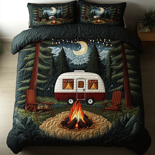 Campfire Nights 3-Piece Quilted Bedding Set