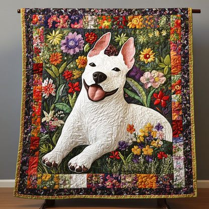 Canine Garden Charm Quilted Blanket