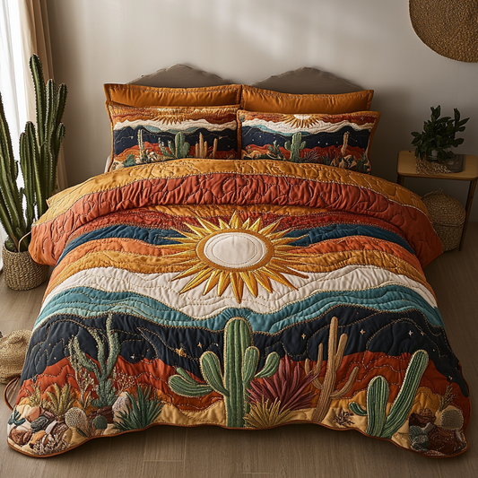 Canyon Rays 3-Piece Quilted Bedding Set