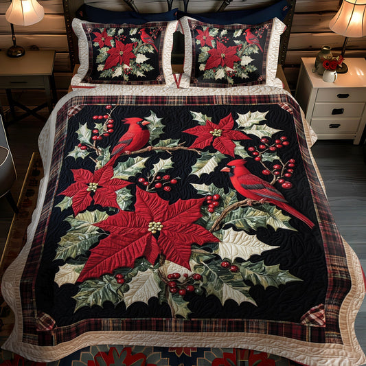 Cardinal Comfort Quilted Bedding Set
