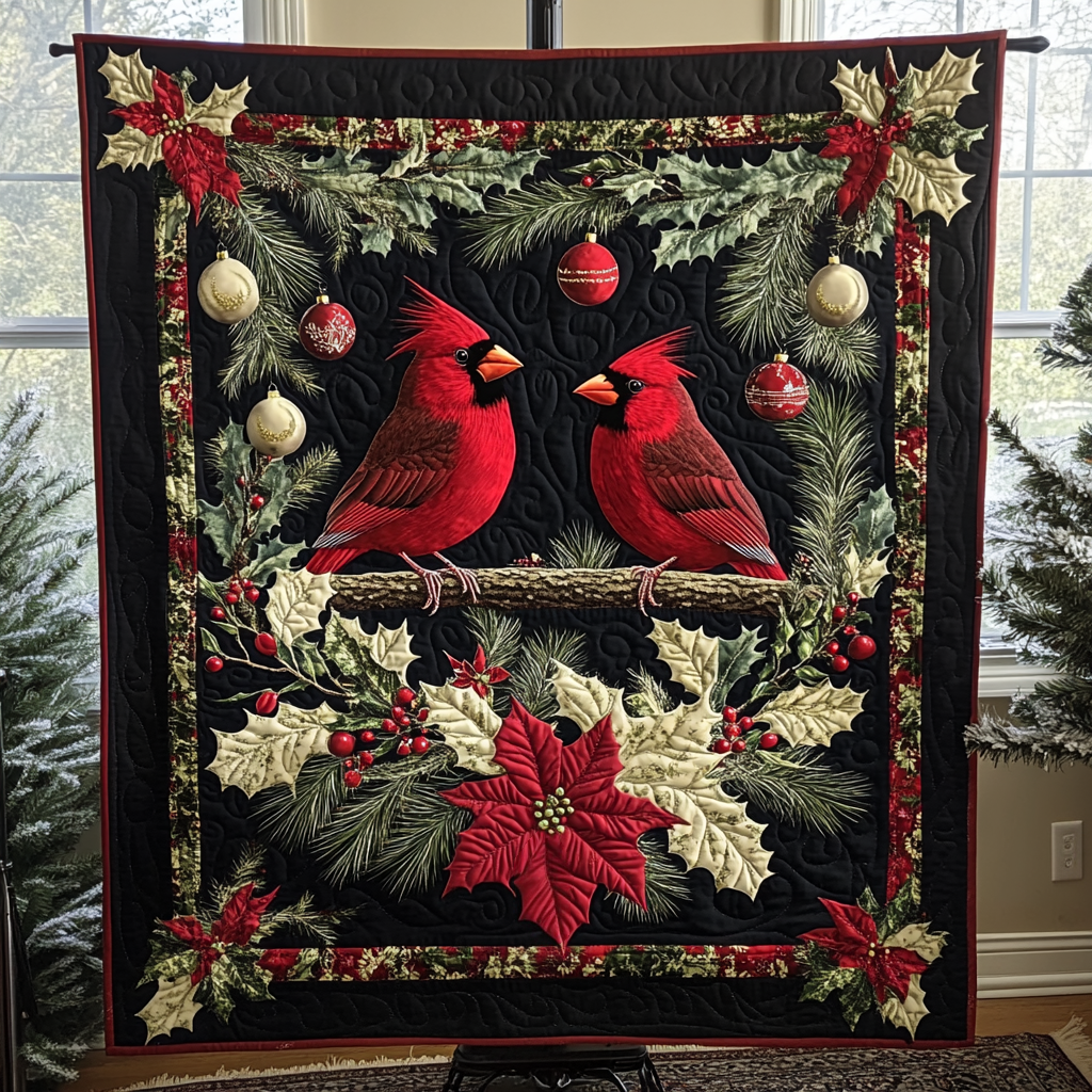 Cardinal Nestle Quilted Blanket