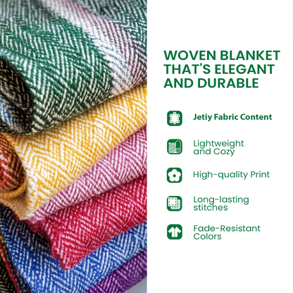 Legends of the Winged Guardian Woven Throw Blanket